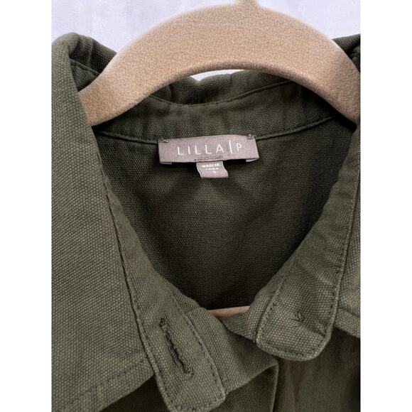 Lilla P Green Button Up Dress size S - Picture 3 of 6